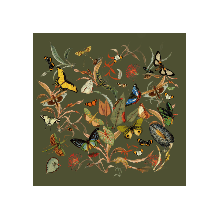 Servilleta Green Butterfly