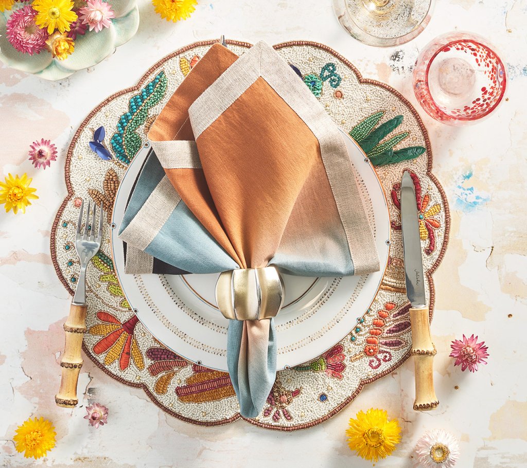 Servilleta Dip Dye Midnight Copper Set de 4