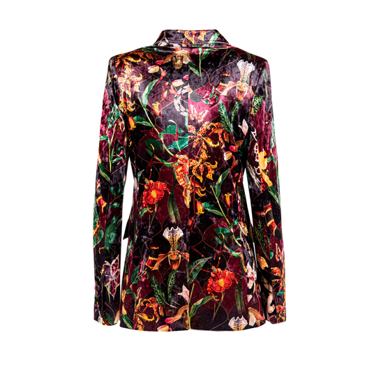 Blazer Velvet Orquideas Tigre