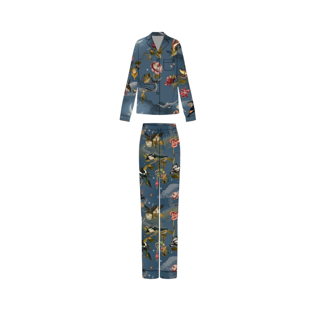 Pijama Long Sleeved Eden Blue