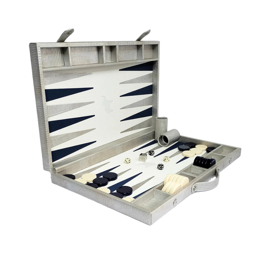 Backgammon Mediano Tejus Plata Cangrejo Juan
