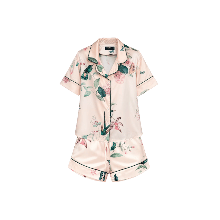 Pijama Short Ivory Hummingbird