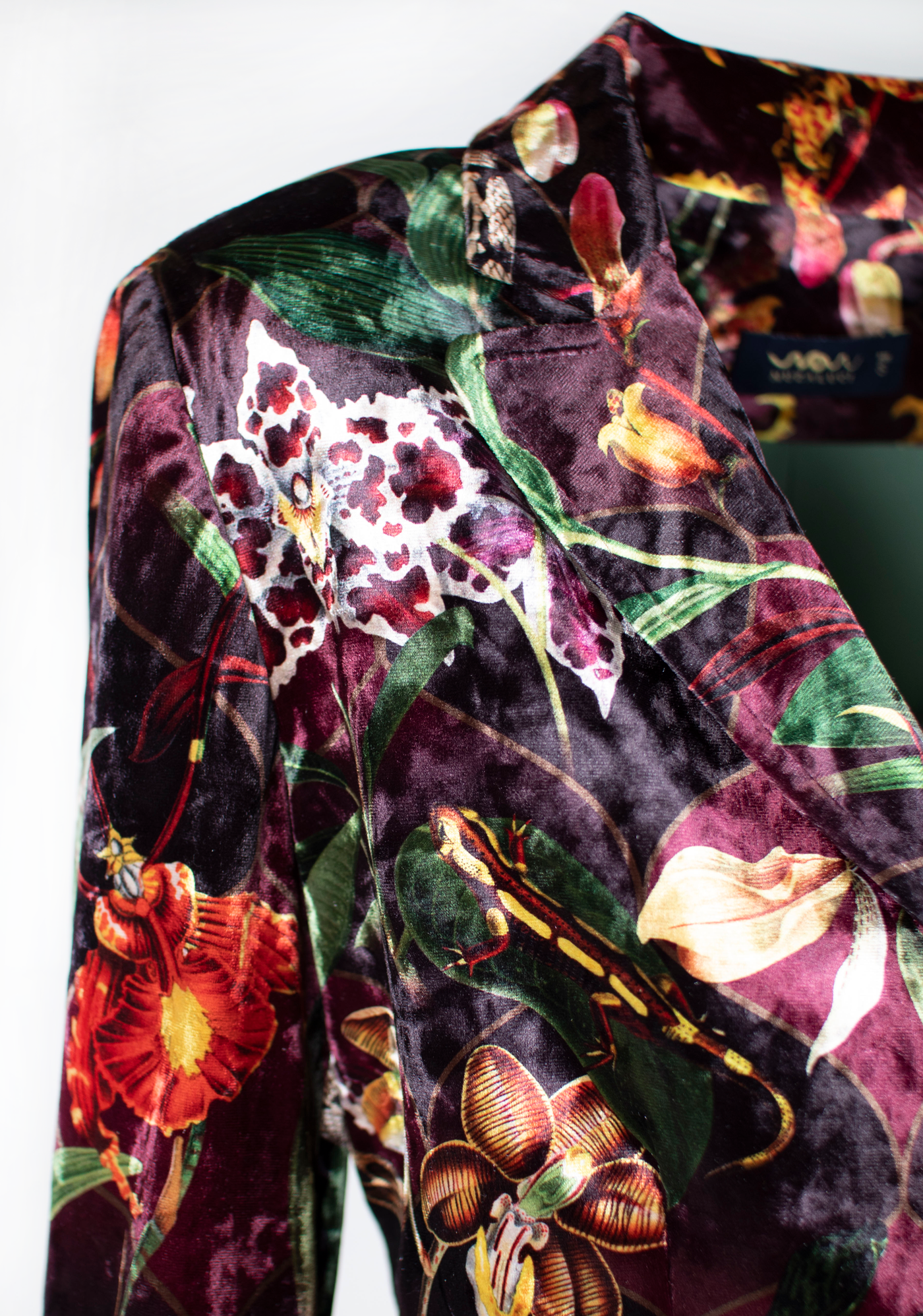 Blazer Velvet Orquideas Tigre