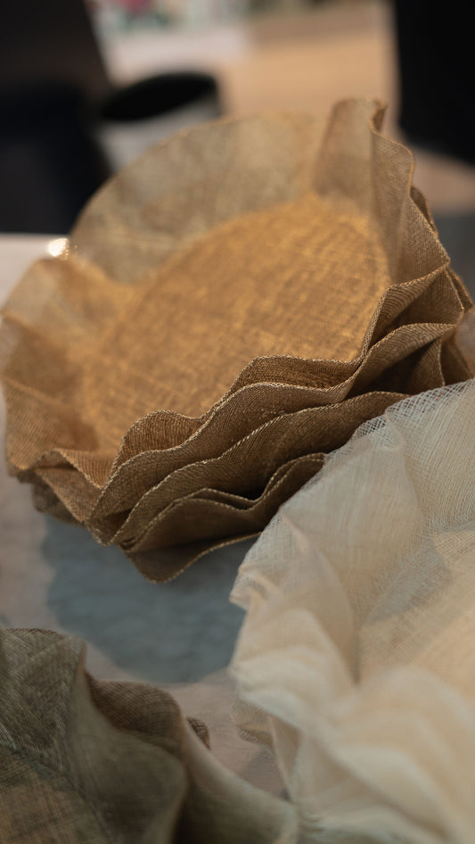 Bajo Plato de Abacá Set de 4