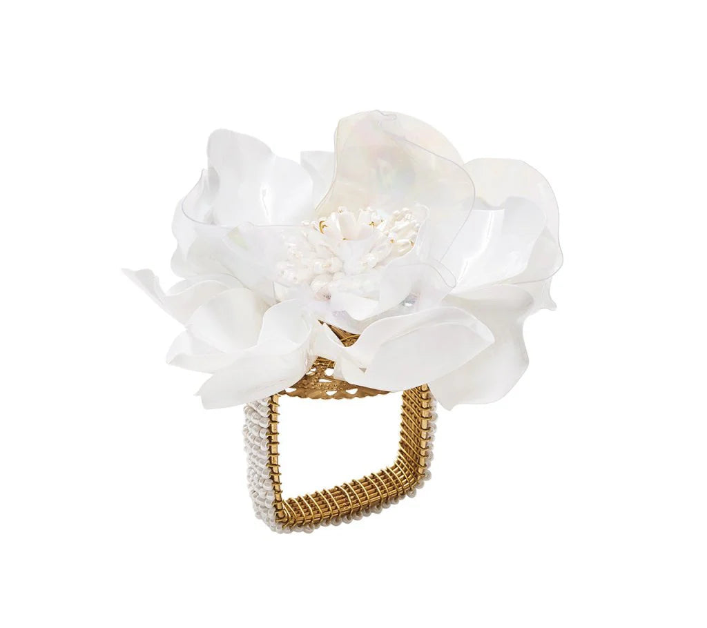 Napking Ring Gardenia White