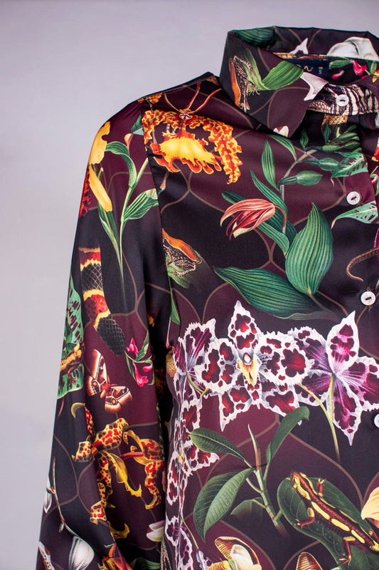 Blusa Orquideas Tigre