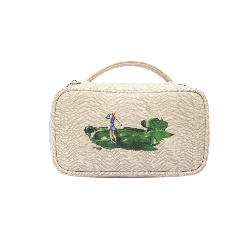 Golf Pouch Rayitas Carne Golfista Verde