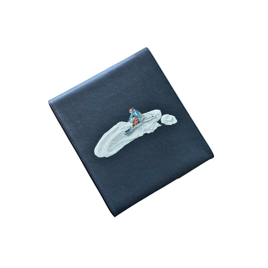 Domino Plano Forro Azul Esquiador Naranja Tay Xacur