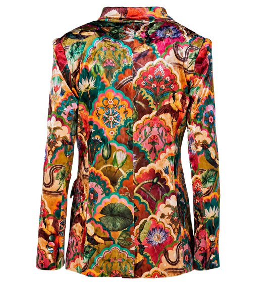 Blazer Velvet Lotus