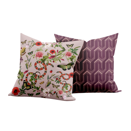 Cojin Pink Serpent Velvet
