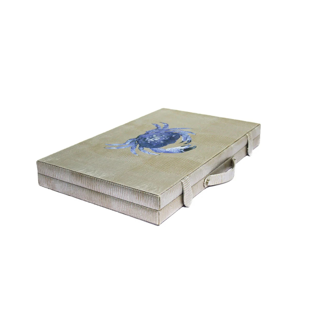 Backgammon Mediano Tejus Plata Cangrejo Juan