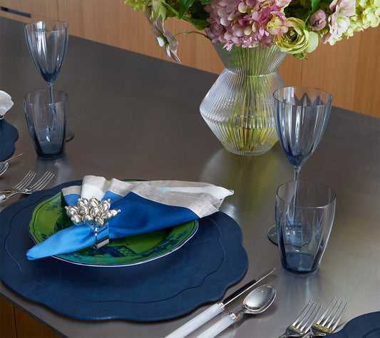 Servilleta Dip Dye Blue/White Set de 4