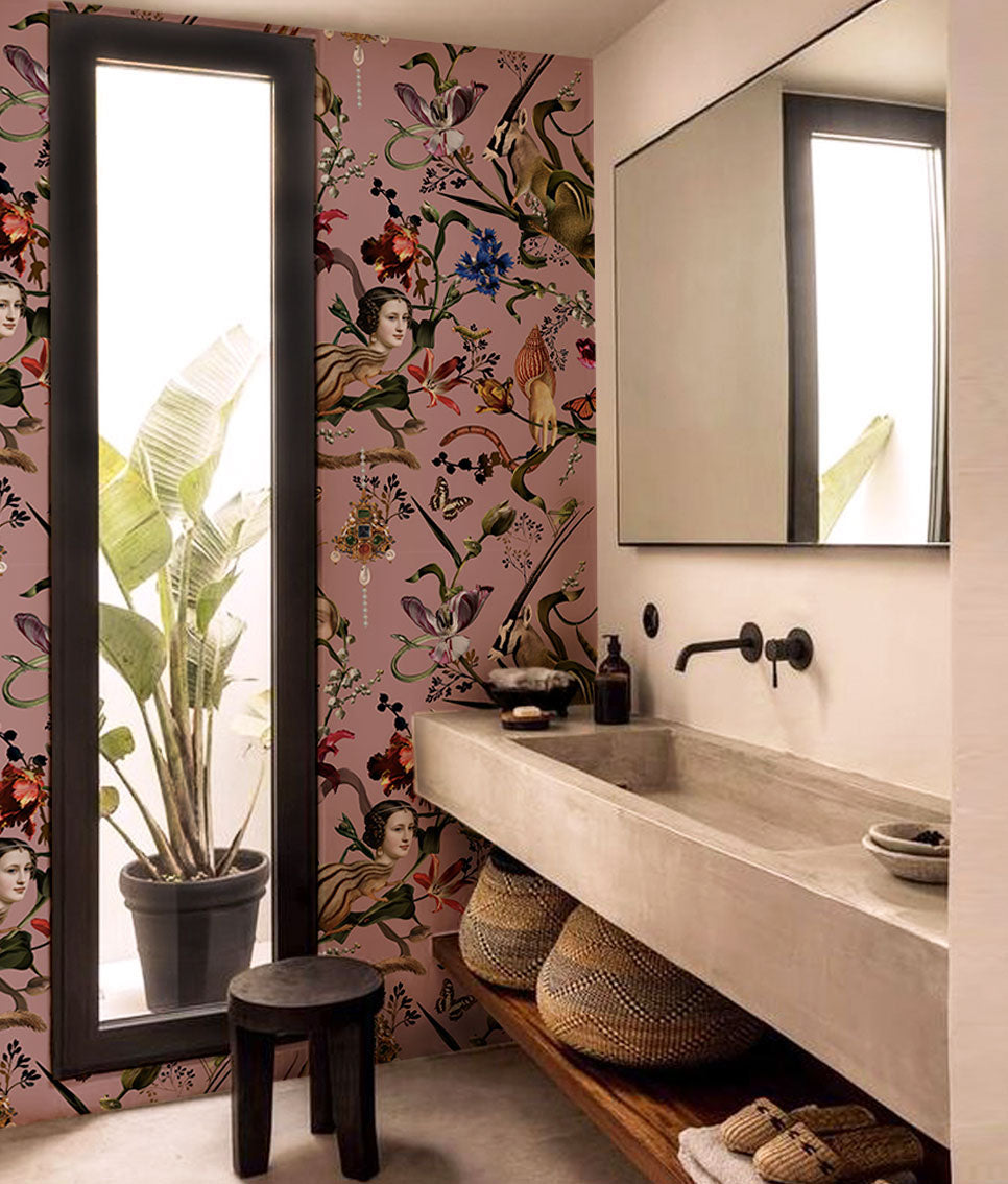 Wall Fabric Rosewood Bulba