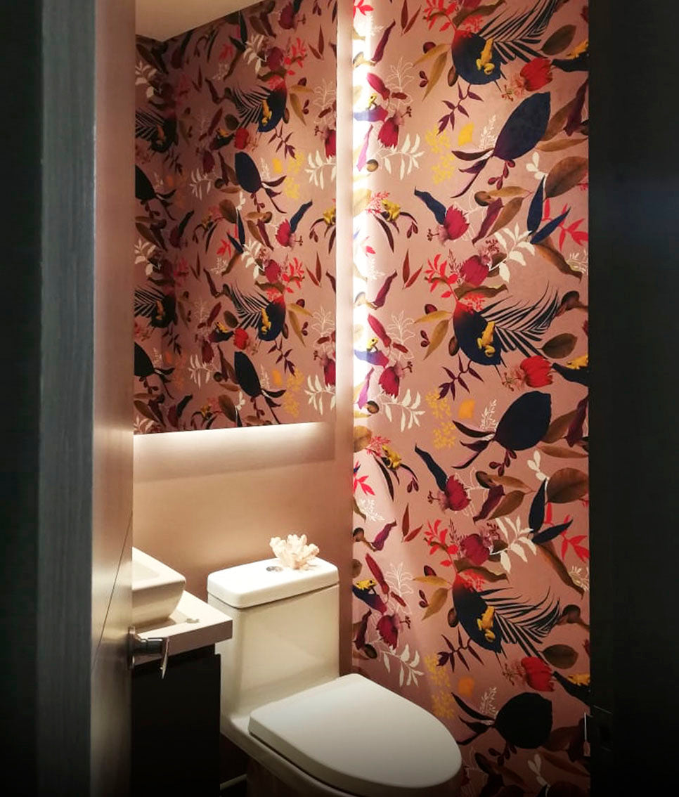 Wall Fabric Yellow Frogs