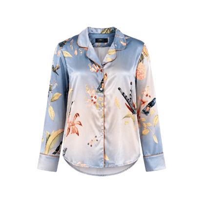 Pijama Long Sleeved Blue Hummingbird