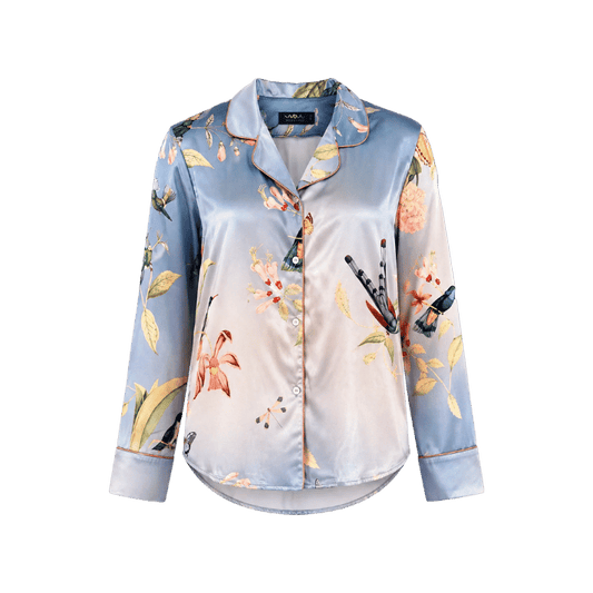 Pijama Long Sleeved Blue Hummingbird