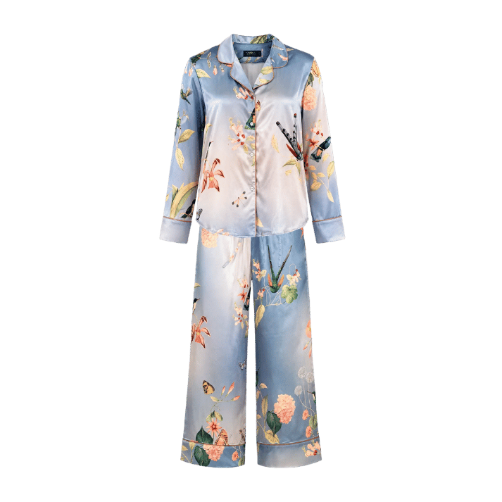 Pijama Long Sleeved Blue Hummingbird