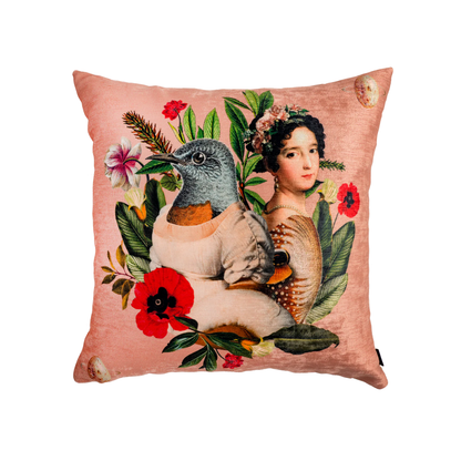 Cojin Bestiario Pink Velvet