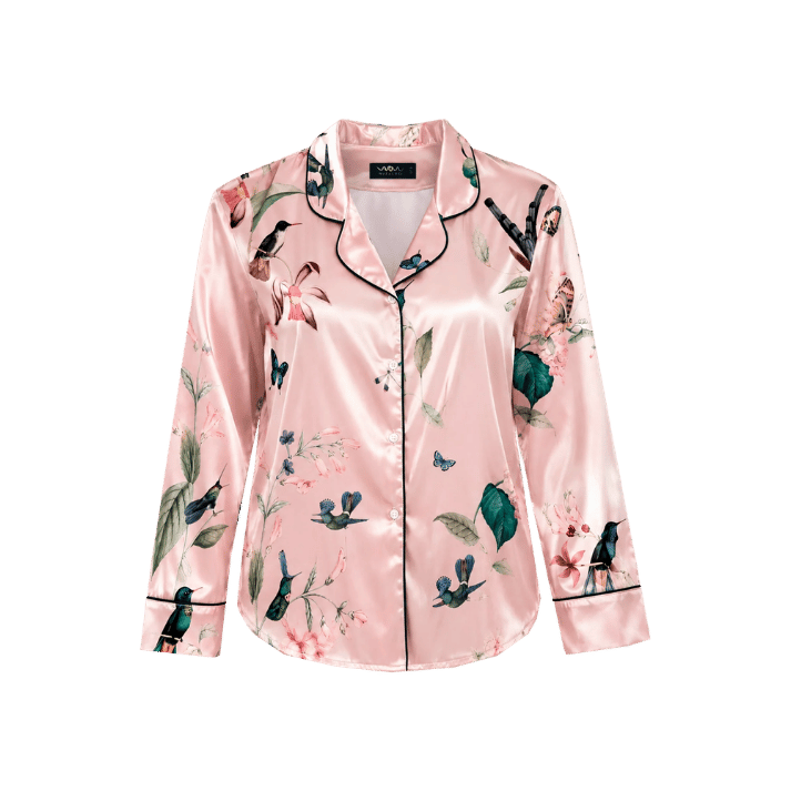 Pijama Long Sleeved Pink Hummingbird
