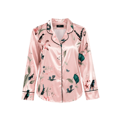 Pijama Long Sleeved Pink Hummingbird