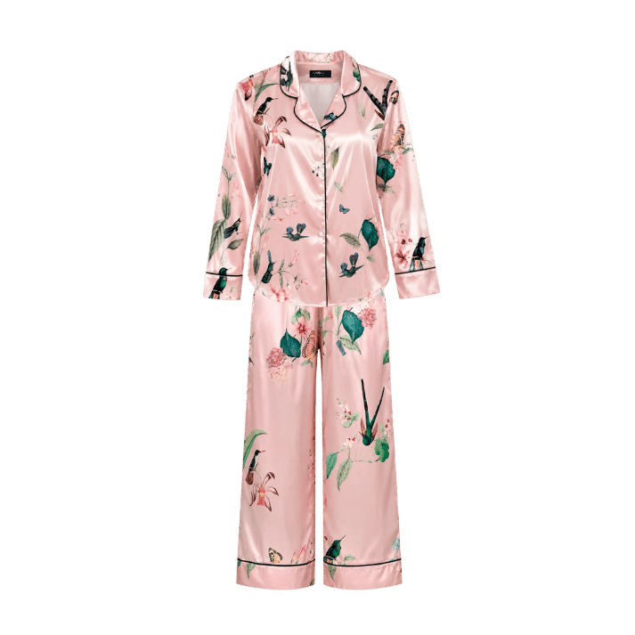 Pijama Long Sleeved Pink Hummingbird