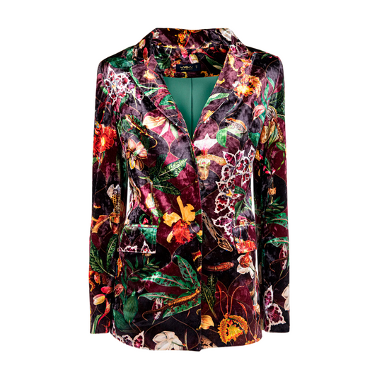 Blazer Velvet Orquideas Tigre