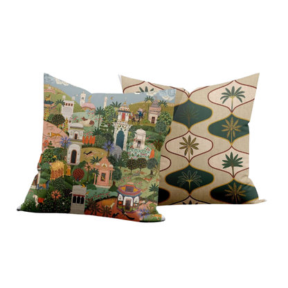 Cojin Thai Taupe Velvet