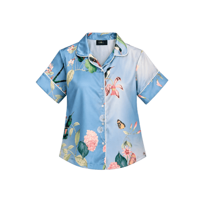 Pijama Short Blue Hummingbird