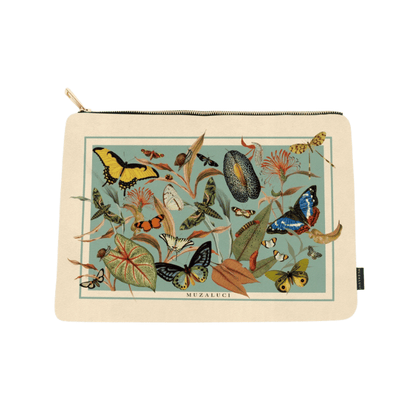 Hand Bag Aqua Butterfly