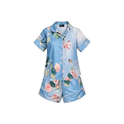 Pijama Short Blue Hummingbird