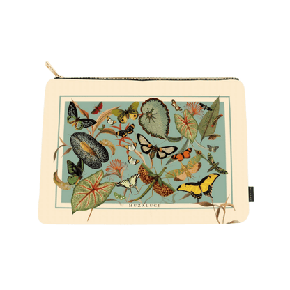 Hand Bag Aqua Butterfly