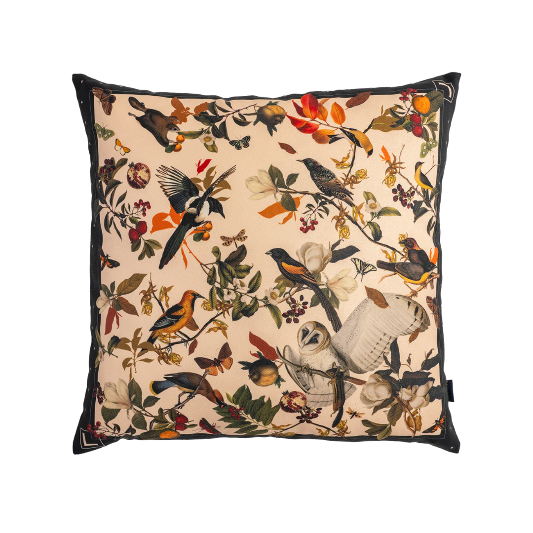 Cojin Retro Black Birds