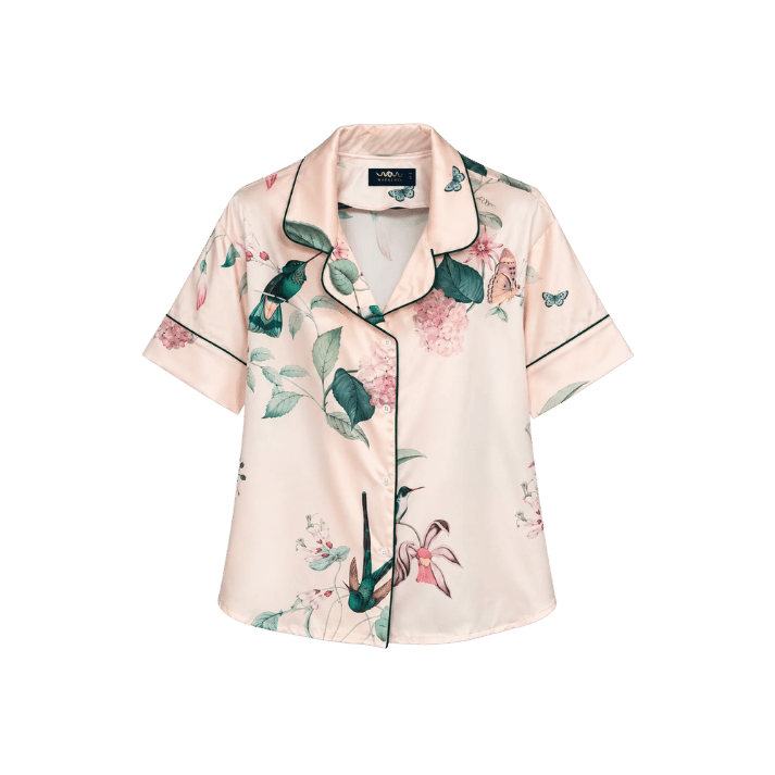 Pijama Short Ivory Hummingbird