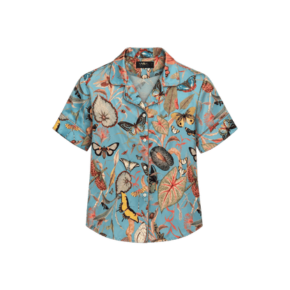 Pijama Short Aqua Butterfly