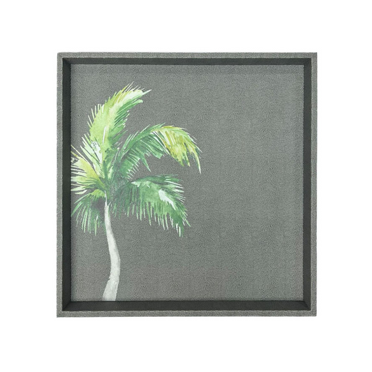 Charola Grande Reptil Gris Palmera