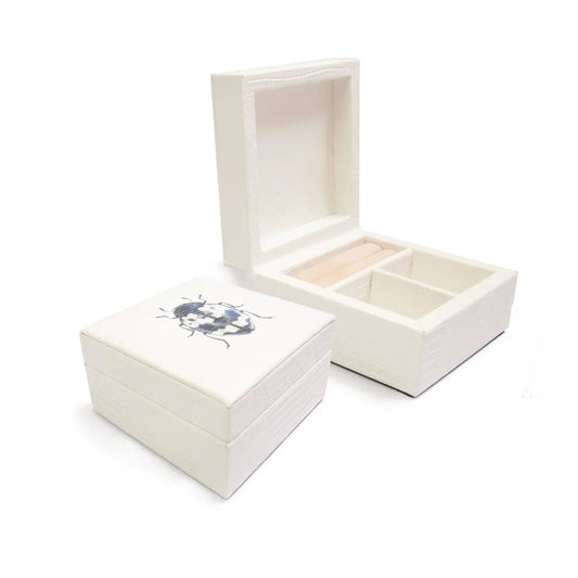 Joyero Mini Croco Blanco Lady Blue