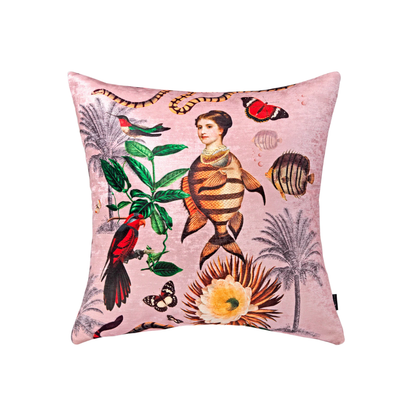 Cojin Santandercito Woman Fishes Velvet
