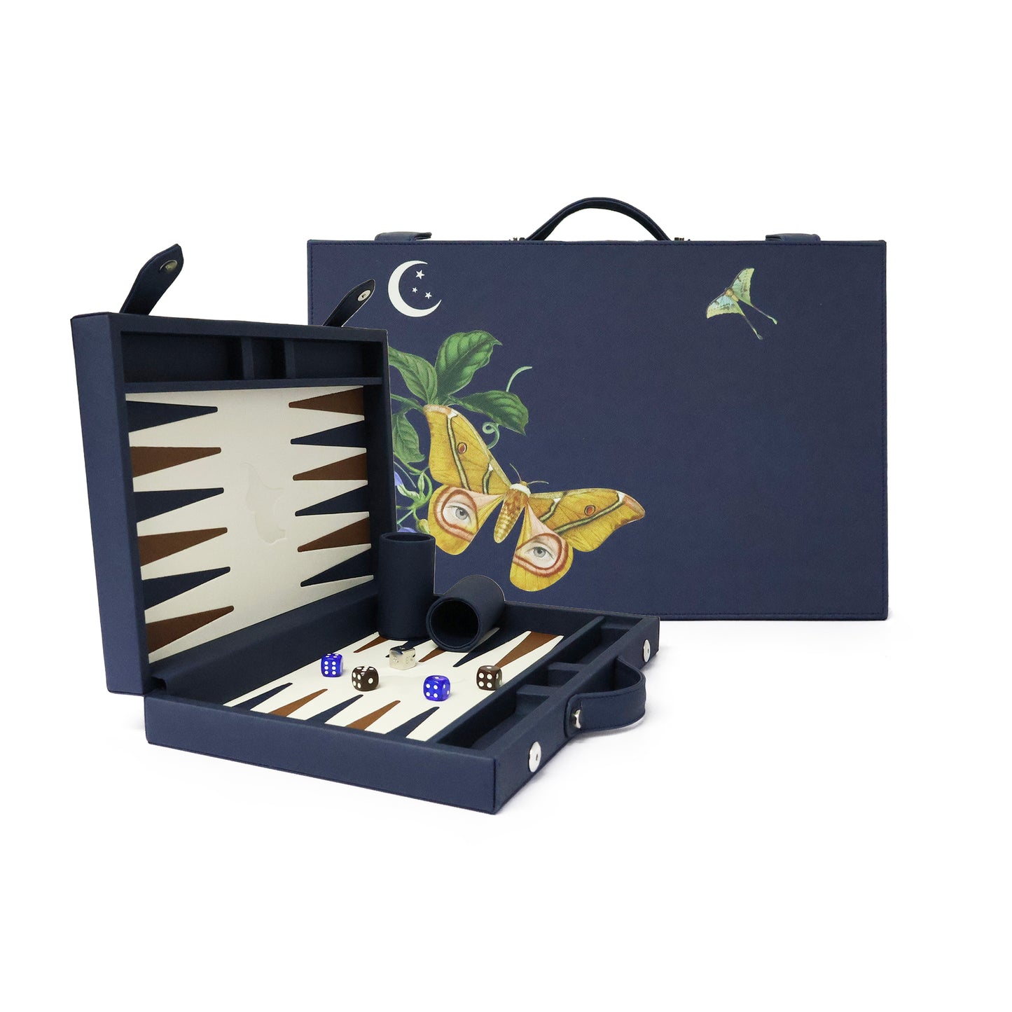 Backgammon Mediano Forro Azul Actia Lunar