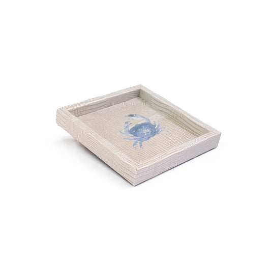 Charola 15 x 15 Tejus Plata Beige Cangrejo Pablo
