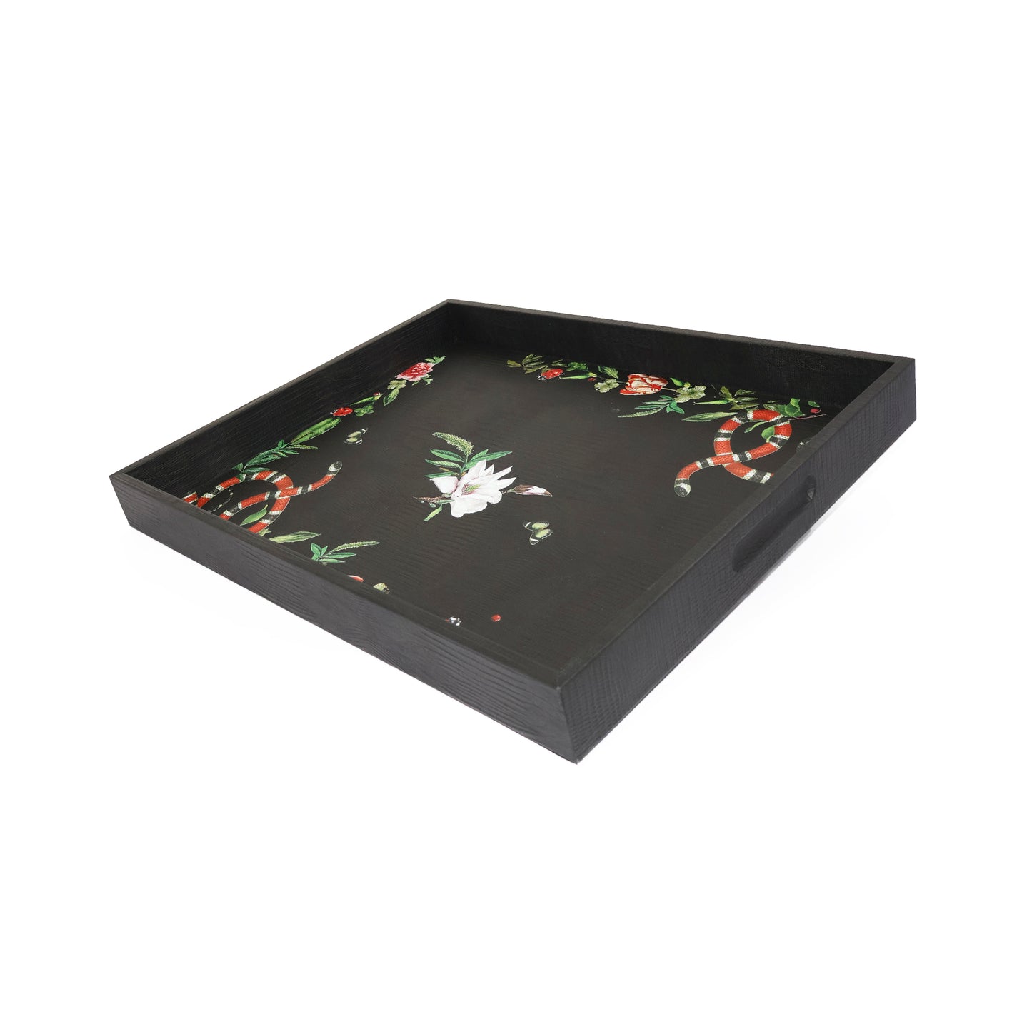 Charola Armadillo Negro Pink Serpent