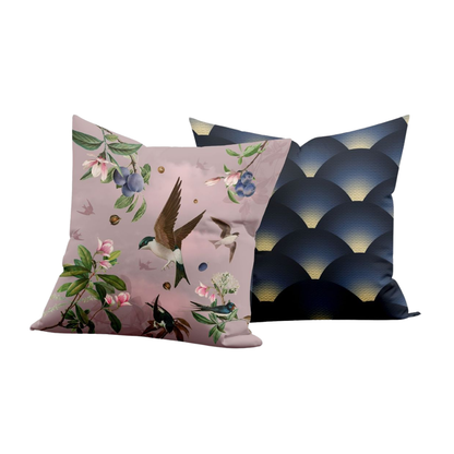 Cojin Paisaje Japones Velvet