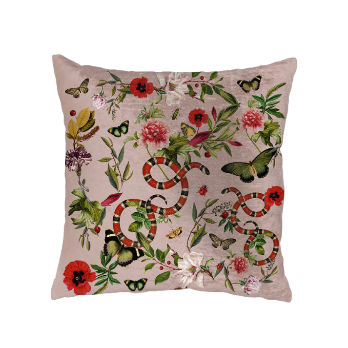 Cojin Pink Serpent Velvet