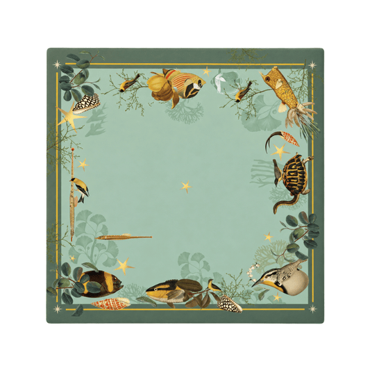 Mat Mahjong Viajero Green Fishes