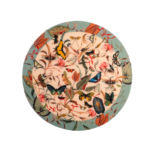 Lazy Susan Aqua Butterfly