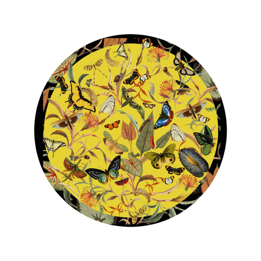 Lazy Susan Yellow Butterfly