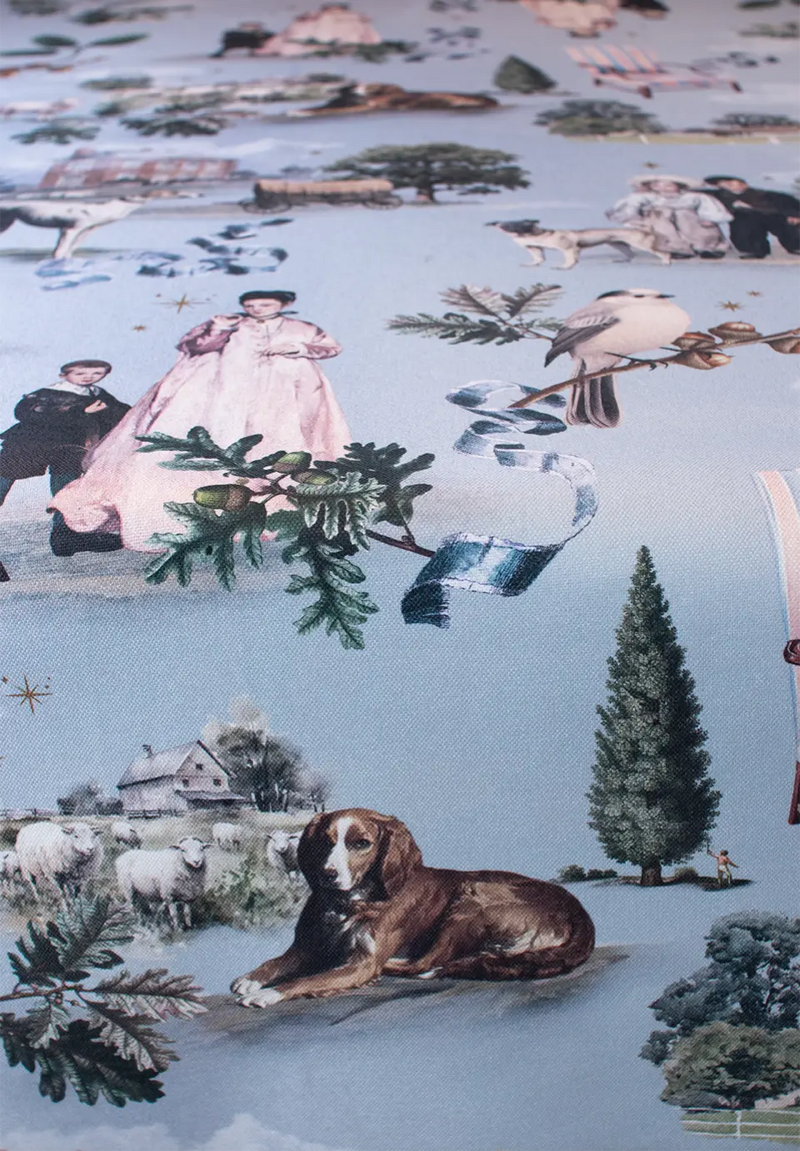 Mantel Blue Doghouse