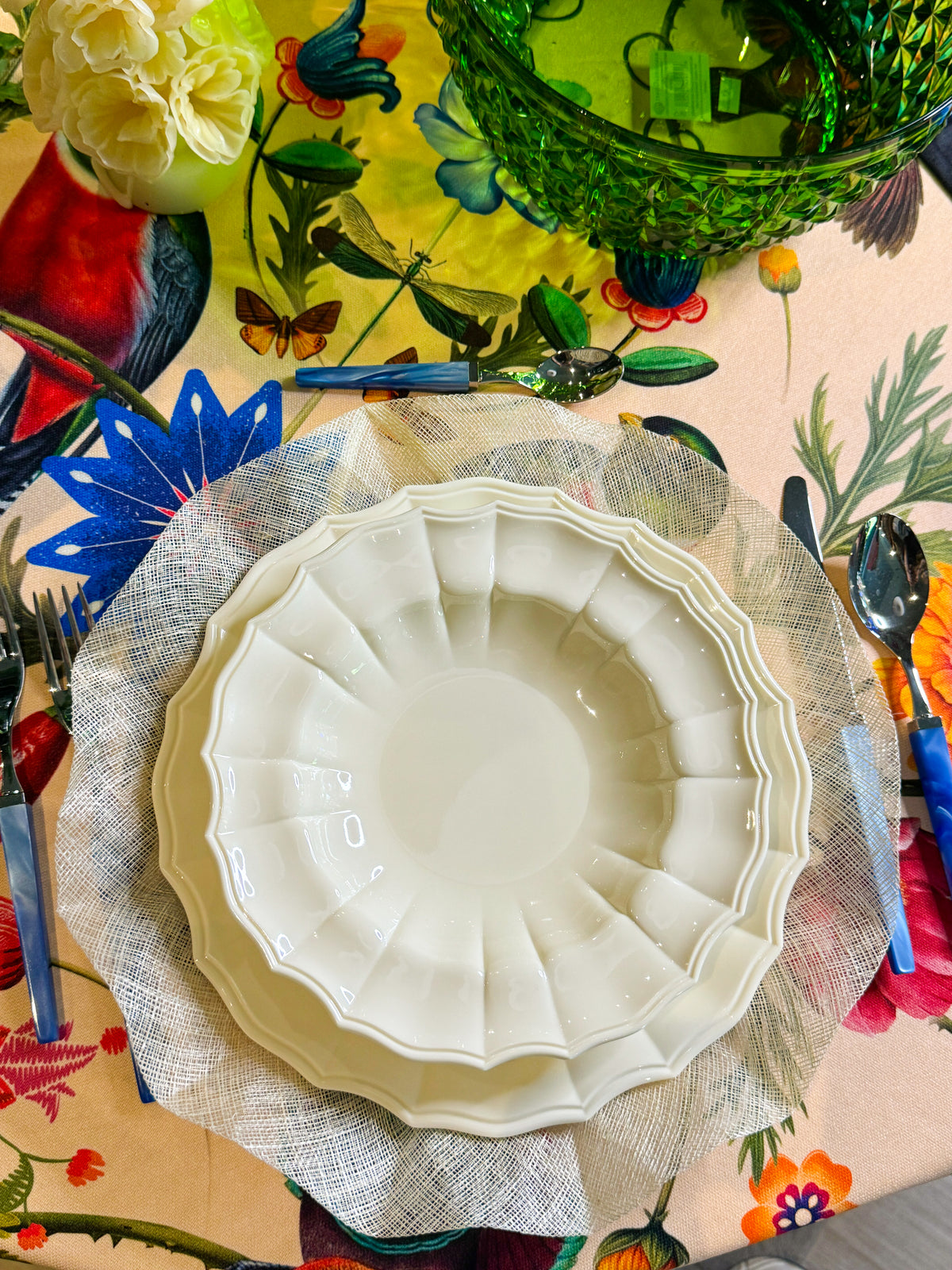 Bajo Plato de Abacá Set de 6