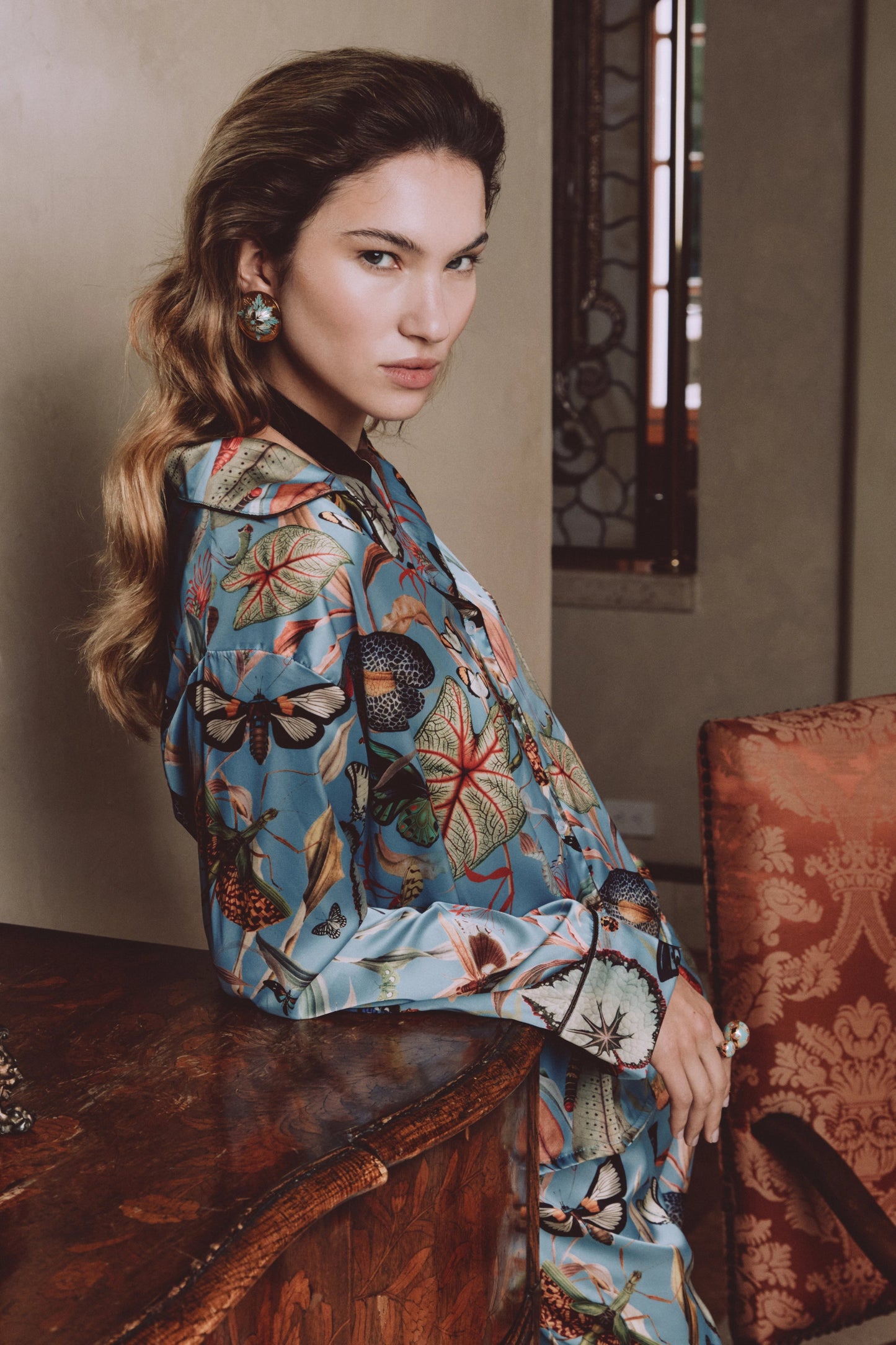 Pijama Long Sleeved Aqua Butterfly