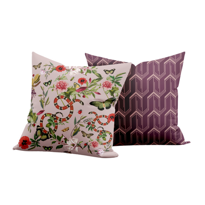 Cojin Pink Serpent Velvet