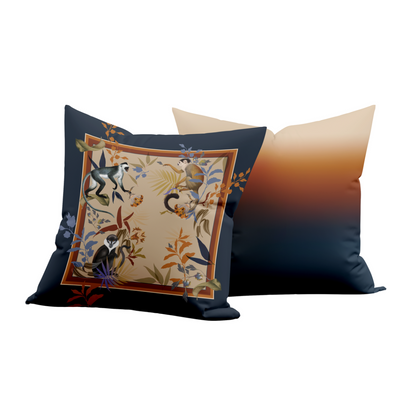 Cojin Monkeys Taupe Velvet